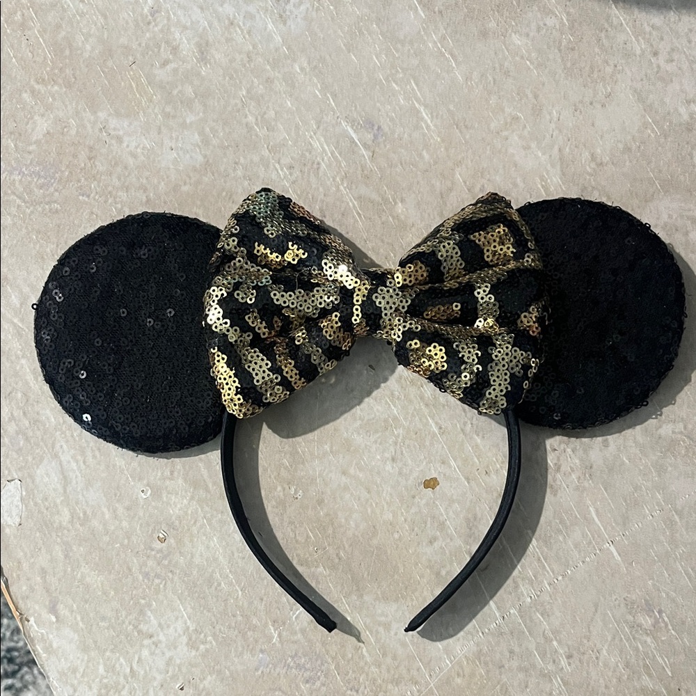 Disney Black and Gold Sequin Ears